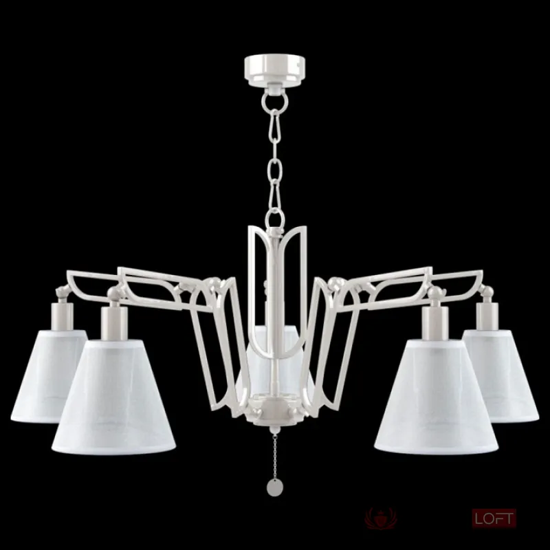 Подвесная люстра Maytoni Hightech M1-05-WM-LMP-O-20 Цвет арматуры белый Цвет плафонов белый от ImperiumLoft