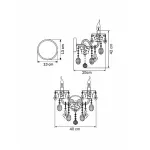Бра Lightstar Tesoro 710622 Цвет арматуры золото Цвет плафонов прозрачный от ImperiumLoft