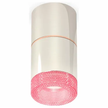 Накладной светильник Ambrella Techno 228 XS7405082 Цвет арматуры серебро Цвет плафонов розовый