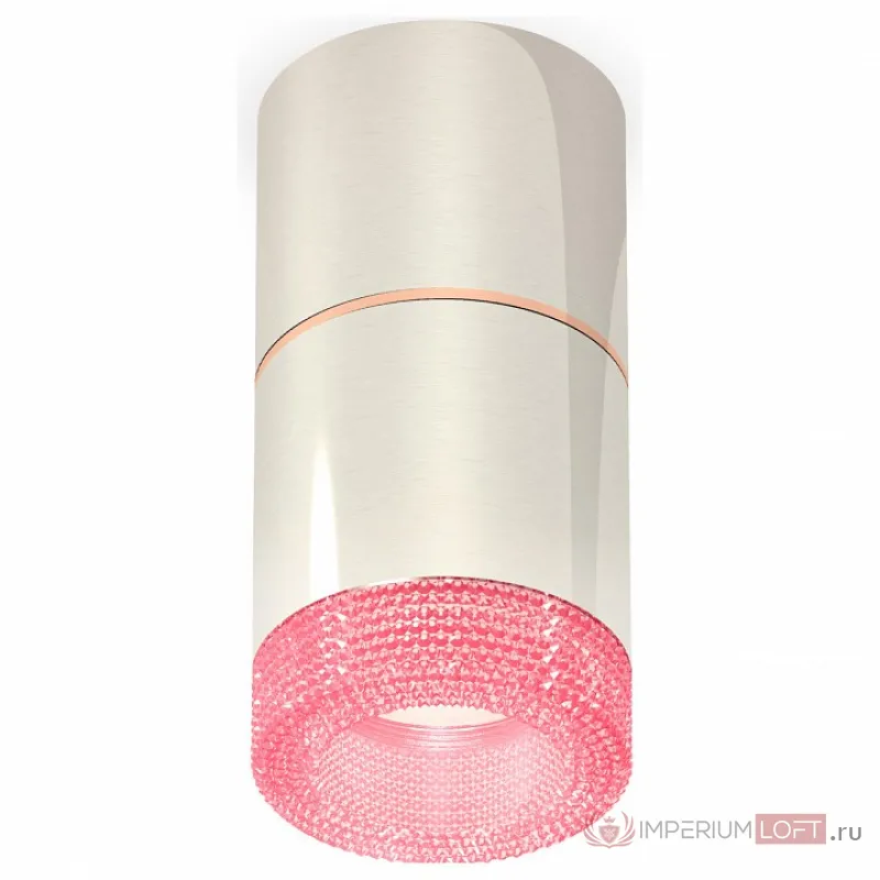 Накладной светильник Ambrella Techno 228 XS7405082 Цвет арматуры серебро Цвет плафонов розовый от ImperiumLoft