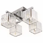 Накладной светильник Ambrella Traditional 4 TR5213/4 CH/CL хром/прозрачный E27/4 max 40W 630*630*220 Цвет арматуры хром Цвет плафонов прозрачный