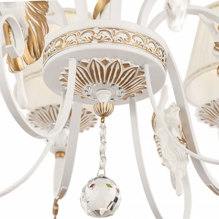 Подвесная люстра Maytoni Elina ARM222-08-G Цвет арматуры золото Цвет плафонов белый от ImperiumLoft