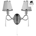 Бра Arte Lamp Logico A1035AP-2CC Цвет арматуры хром Цвет плафонов белый