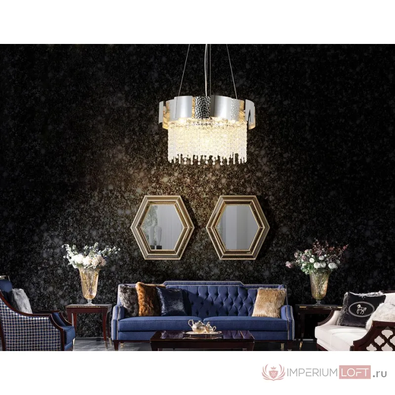 Подвесной светильник Ambrella Traditional 7 TR5244 Цвет арматуры серебро Цвет плафонов серебро от ImperiumLoft