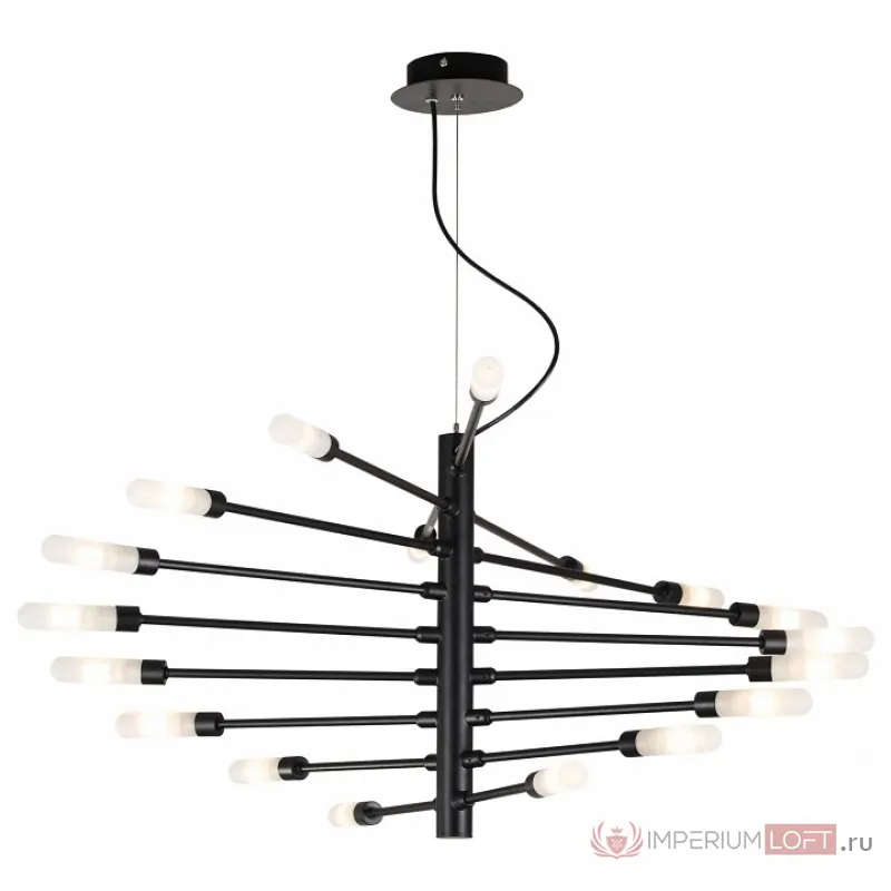 Подвесная люстра Lightstar Ragno 733187 Цвет арматуры черный Цвет плафонов белый от ImperiumLoft