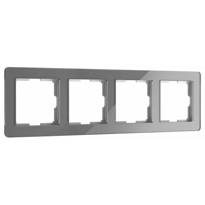 Рамка на 4 поста Werkel Acrylic графит a062132 от ImperiumLoft