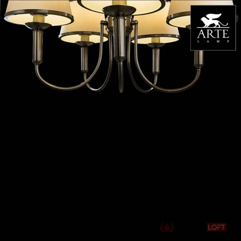 Подвесная люстра Arte Lamp Alice A3579LM-5AB Цвет арматуры бронза Цвет плафонов бронза от ImperiumLoft