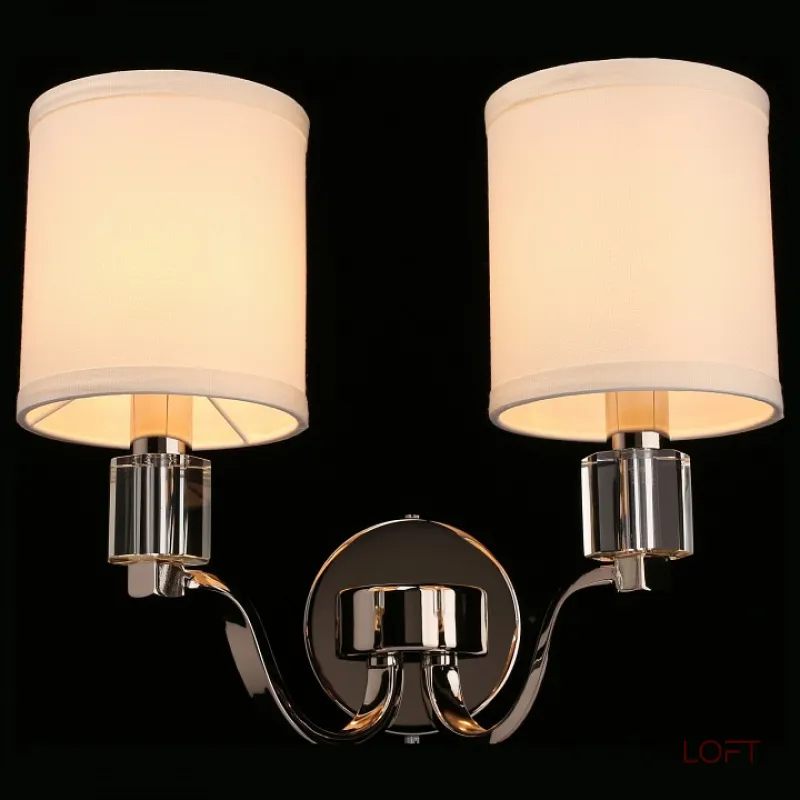 Бра Aployt Ivet APL.706.01.02 Цвет арматуры хром Цвет плафонов кремовый от ImperiumLoft Бра Aployt Ivet APL.706.01.02 Цвет арматуры хром Цвет плафонов кремовый от ImperiumLoft