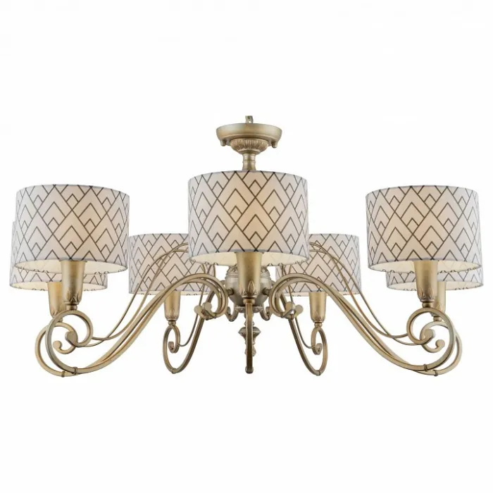 Подвесная люстра Lamp4You Modern 9 E3-07-H-LMP-Y-16 Цвет арматуры золото Цвет плафонов черно-белый от ImperiumLoft