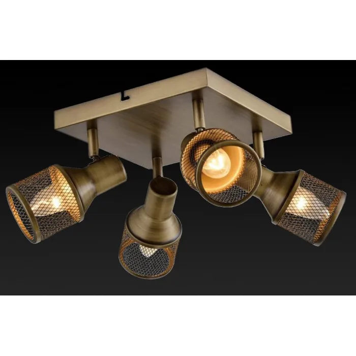 Спот TopLight Silvia TL3750Y-04AB Цвет арматуры бронза Цвет плафонов бронза от ImperiumLoft