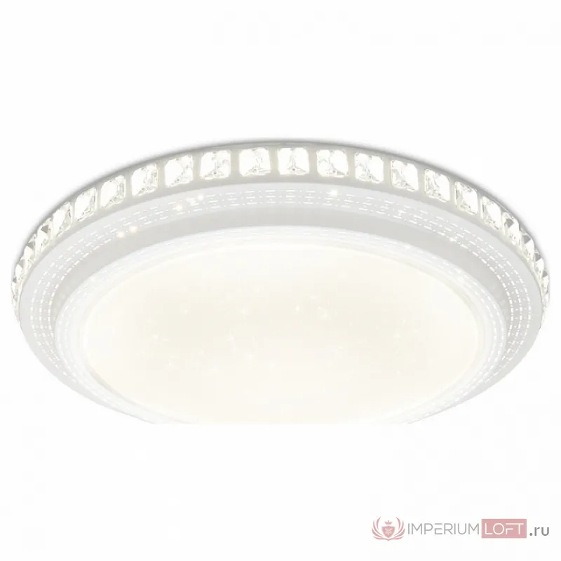 Накладной светильник Ambrella Crystal 2 FF91 цвет арматуры белый цвет плафонов белый от ImperiumLoft