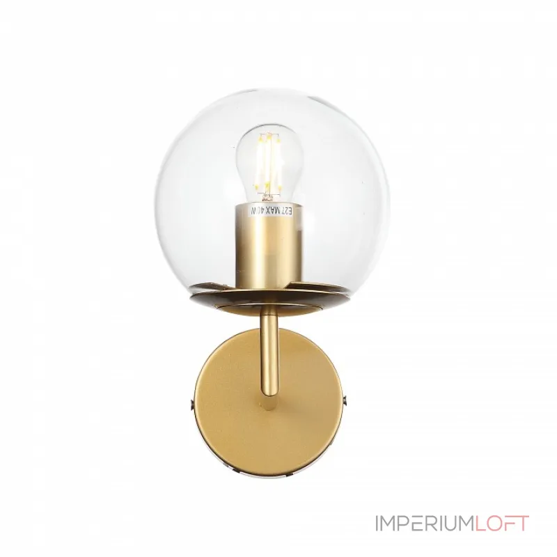 Бра ST-Luce Liora SL1150.201.01 Цвет арматуры золото Цвет плафонов прозрачный