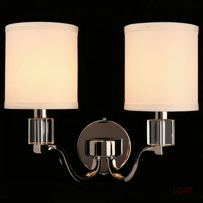 Бра Aployt Ivet APL.706.01.02 Цвет арматуры хром Цвет плафонов кремовый от ImperiumLoft Бра Aployt Ivet APL.706.01.02 Цвет арматуры хром Цвет плафонов кремовый от ImperiumLoft