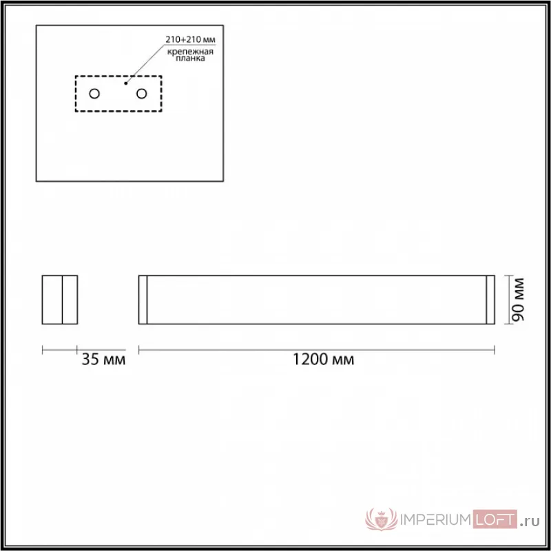 Накладной светильник Odeon Light Framant 4294/40WL от ImperiumLoft
