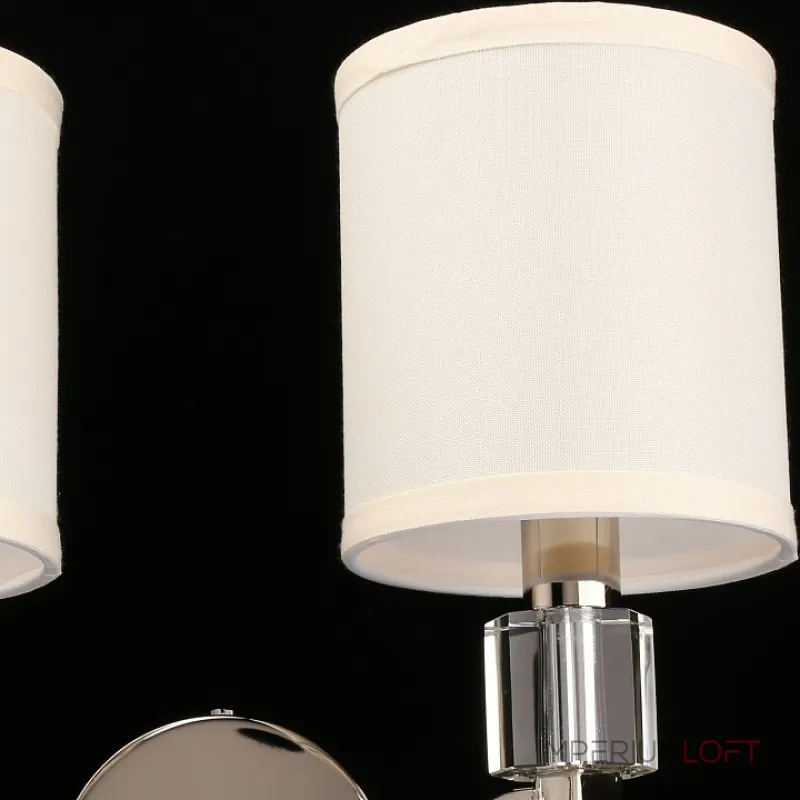 Бра Aployt Ivet APL.706.01.02 Цвет арматуры хром Цвет плафонов кремовый от ImperiumLoft Бра Aployt Ivet APL.706.01.02 Цвет арматуры хром Цвет плафонов кремовый от ImperiumLoft