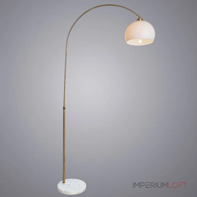 Торшер Arte Lamp Paolo A5823PN-1PB Цвет арматуры Коричневый Цвет плафонов Белый Торшер Arte Lamp Paolo A5823PN-1PB Цвет арматуры Коричневый Цвет плафонов Белый
