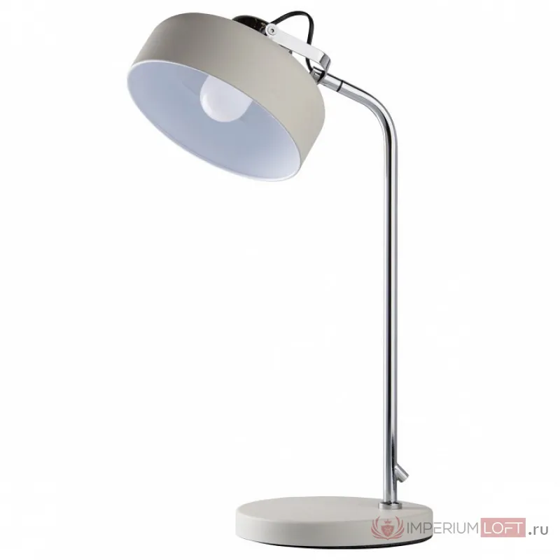 Настольная лампа офисная MW-Light Раунд 2 636031501 Цвет арматуры хром Цвет плафонов белый от ImperiumLoft