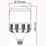 Лампа светодиодная Horoz Electric 001-016-0040 E27 40Вт 6400K HRZ00000006 Цвет арматуры белый