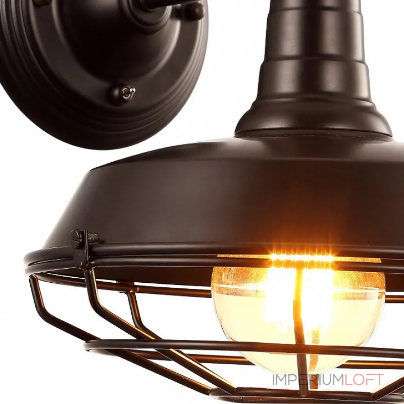 Бра Arte Lamp Ferrico A9183AP-1BK Цвет арматуры черный Цвет плафонов черный
