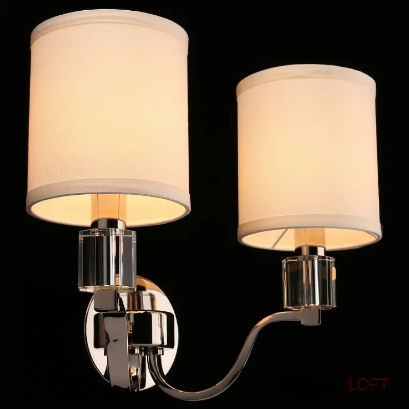 Бра Aployt Ivet APL.706.01.02 Цвет арматуры хром Цвет плафонов кремовый от ImperiumLoft Бра Aployt Ivet APL.706.01.02 Цвет арматуры хром Цвет плафонов кремовый от ImperiumLoft