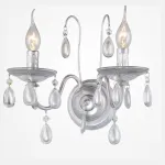 Бра Rivoli Argento A2 SL Б0038407 Цвет арматуры серебро Цвет плафонов серебро