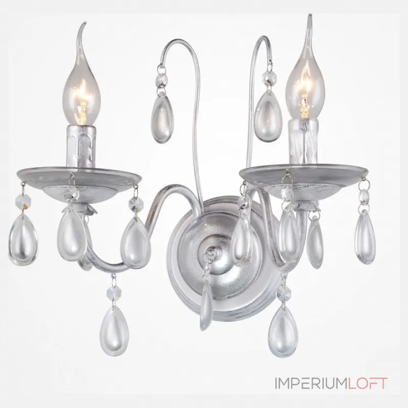 Бра Rivoli Argento A2 SL Б0038407 Цвет арматуры серебро Цвет плафонов серебро Бра Rivoli Argento A2 SL Б0038407 Цвет арматуры серебро Цвет плафонов серебро
