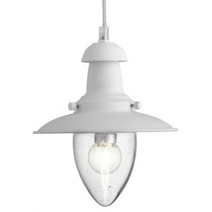 Подвесной светильник Arte Lamp Fisherman A5518SP-1WH Цвет арматуры белый Цвет плафонов прозрачный от ImperiumLoft