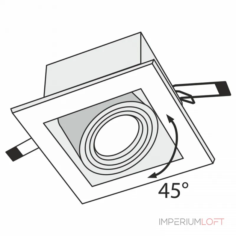 Встраиваемый светильник Maytoni Metal DL008-2-01-S Цвет арматуры серый от ImperiumLoft Встраиваемый светильник Maytoni Metal DL008-2-01-S Цвет арматуры серый от ImperiumLoft