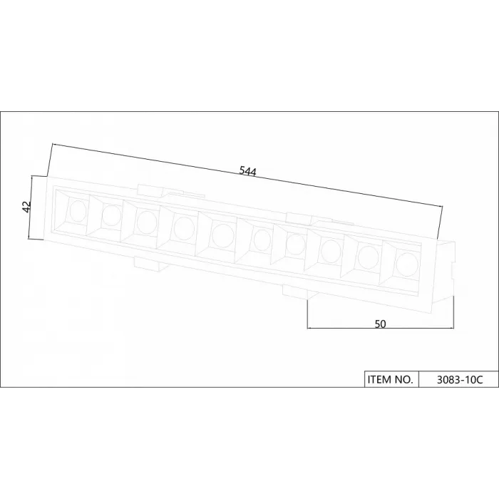 Встраиваемый светильник Favourite Roshni 3083-10C от ImperiumLoft