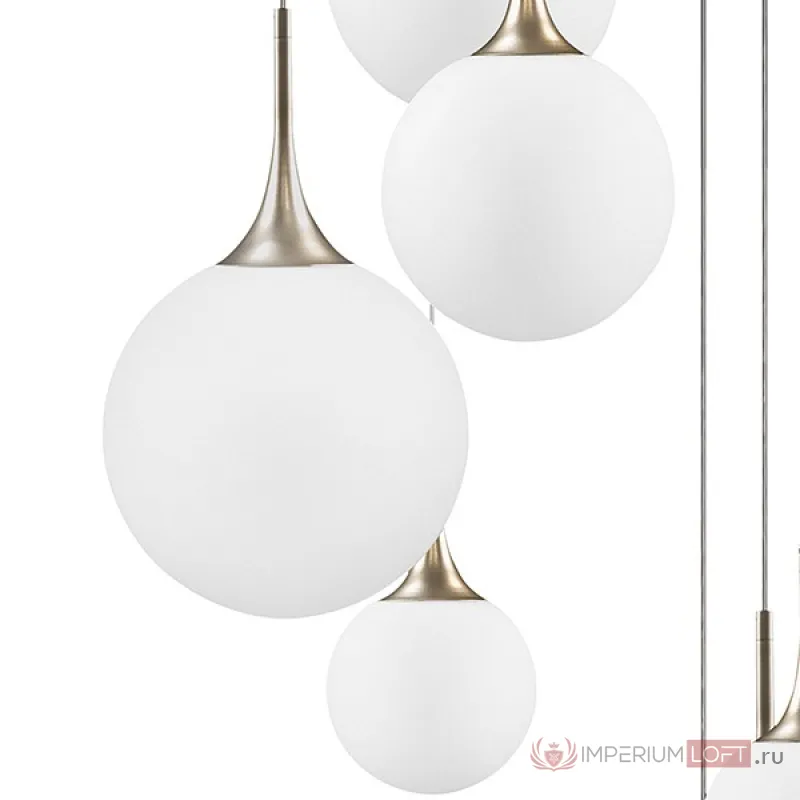 Подвесной светильник Lightstar Globo 813093 Цвет плафонов белый Цвет арматуры золото от ImperiumLoft