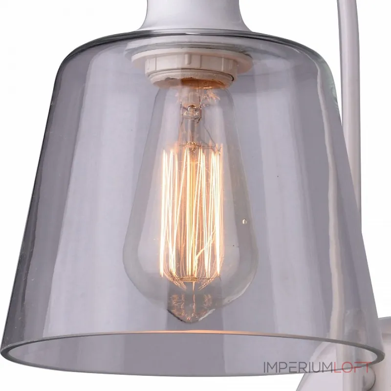 Бра Arte Lamp Passero A4289AP-1WH Цвет арматуры белый Цвет плафонов прозрачный от ImperiumLoft Бра Arte Lamp Passero A4289AP-1WH Цвет арматуры белый Цвет плафонов прозрачный от ImperiumLoft