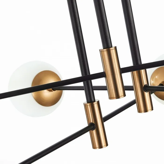 Потолочная люстра ST-Luce Limano SL1203.402.06 Цвет плафонов белый Цвет арматуры бронза от ImperiumLoft