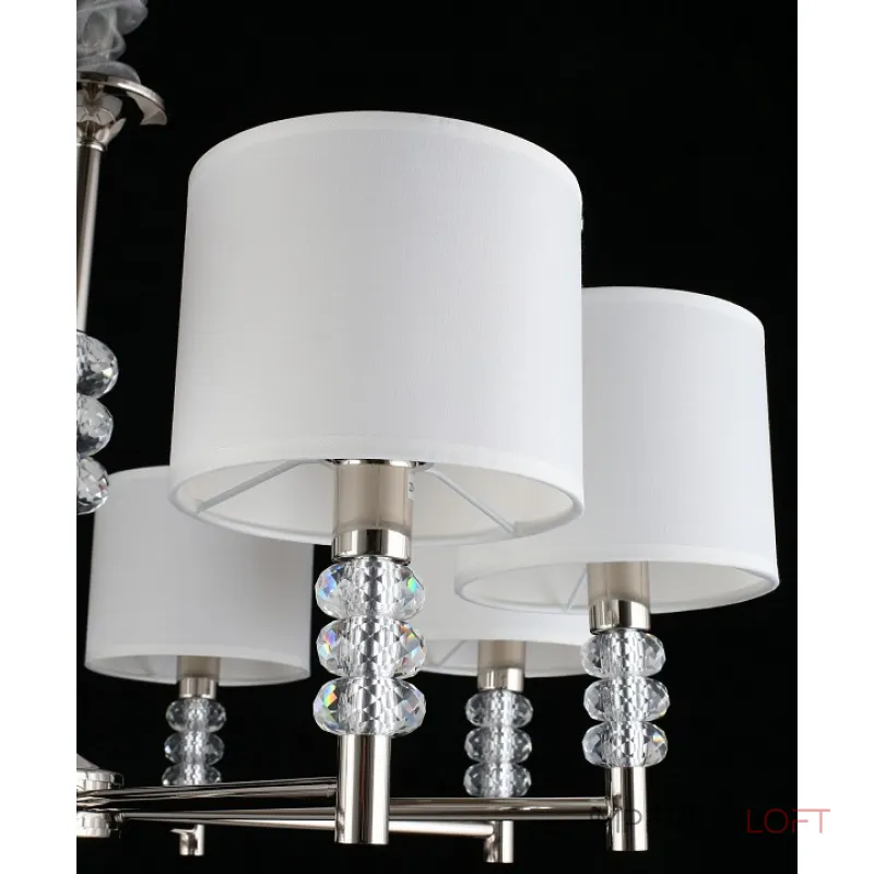 Подвесная люстра Aployt Franula APL.724.03.08 Цвет арматуры никель Цвет плафонов белый от ImperiumLoft