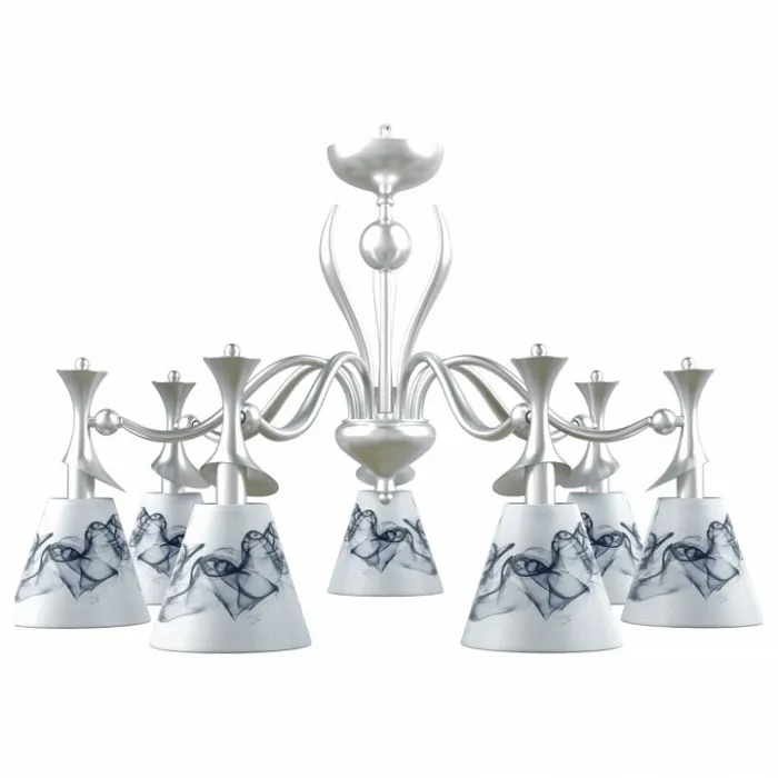 Подвесная люстра Maytoni Modern 12 M3-07-CR-LMP-O-10 Цвет арматуры белый Цвет плафонов белый от ImperiumLoft