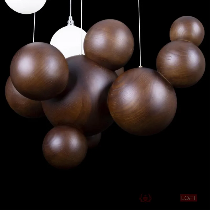 Подвесная люстра Loft it Ginger 10161 Dark wood от ImperiumLoft