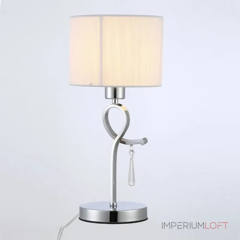 Настольная лампа декоративная Rivoli Raffinato T1 CR Б0038041 Цвет арматуры никель Цвет плафонов белый Настольная лампа декоративная Rivoli Raffinato T1 CR Б0038041 Цвет арматуры никель Цвет плафонов белый