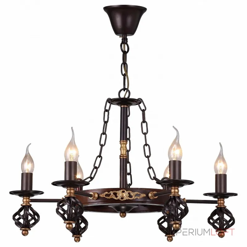 Подвесная люстра Arte Lamp Cartwheel A4550LM-6CK 