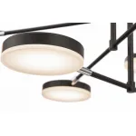 Люстра на штанге Maytoni Fad MOD070PL-L48B3K Цвет арматуры черный Цвет плафонов белый от ImperiumLoft