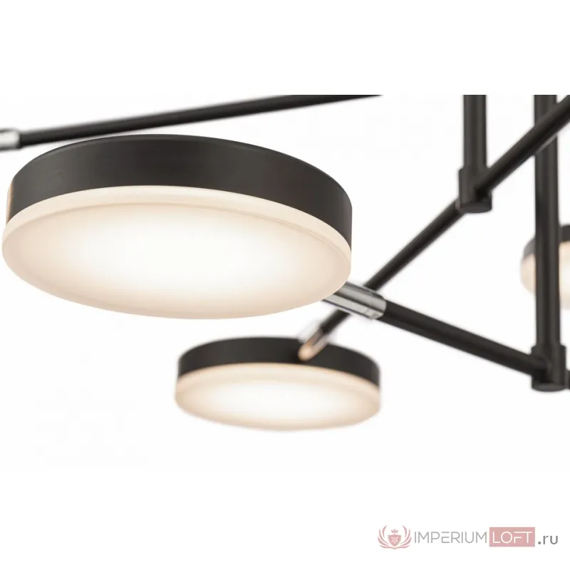 Люстра на штанге Maytoni Fad MOD070PL-L48B3K Цвет арматуры черный Цвет плафонов белый от ImperiumLoft