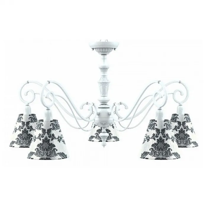 Подвесная люстра Lamp4You Classic 14 E3-05-WM-LMP-O-2 Цвет арматуры белый Цвет плафонов черно-белый от ImperiumLoft