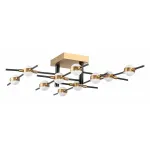 Потолочная люстра Lightstar Bergamo 745147 Цвет плафонов белый Цвет арматуры золото от ImperiumLoft