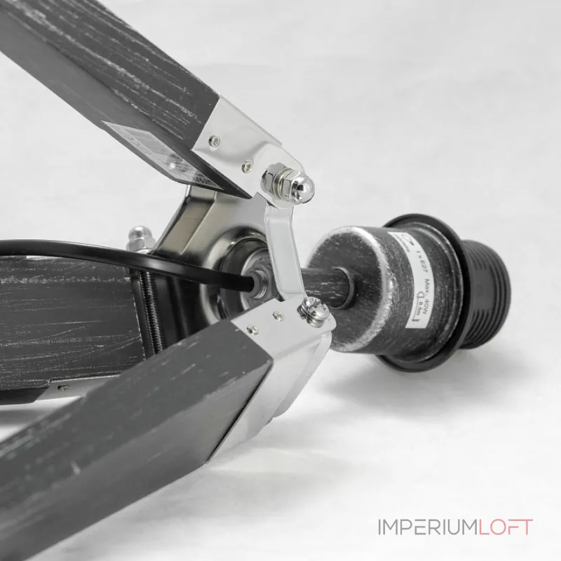 Настольная лампа декоративная LGO Amistad LSP-0555 Цвет арматуры серый Цвет плафонов черный