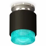 Накладной светильник Ambrella Techno 308 XS7511082 Цвет арматуры серебро Цвет плафонов черный