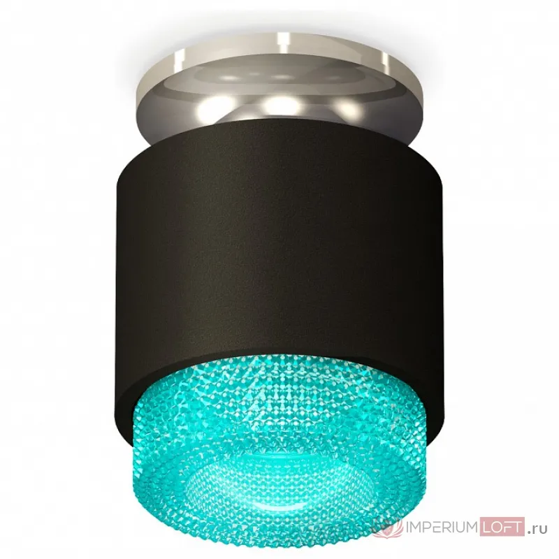 Накладной светильник Ambrella Techno 308 XS7511082 Цвет арматуры серебро Цвет плафонов черный от ImperiumLoft
