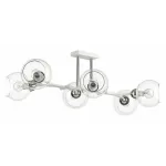 Люстра на штанге Lumion Alana 4517/6C цвет арматуры белый цвет плафонов прозрачный от ImperiumLoft