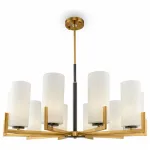 Подвесная люстра Maytoni Fortano MOD089PL-10BS Цвет арматуры латунь Цвет плафонов белый от ImperiumLoft