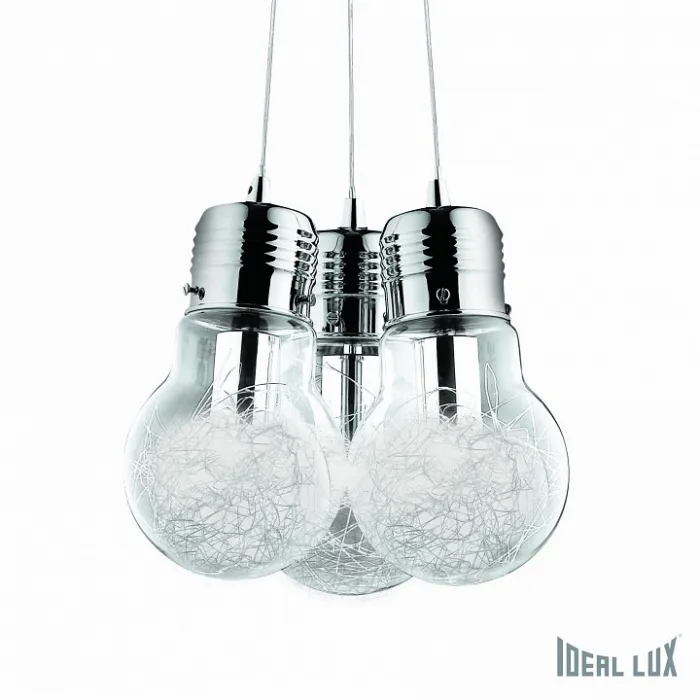 Подвесной светильник Ideal Lux Luce LUCE MAX SP3 Цвет арматуры хром Цвет плафонов прозрачный от ImperiumLoft