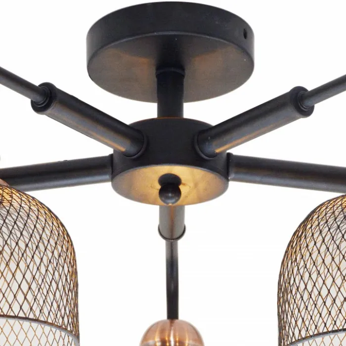 Люстра на штанге TopLight Griselda TL1158-5D Цвет арматуры медь Цвет плафонов медь от ImperiumLoft