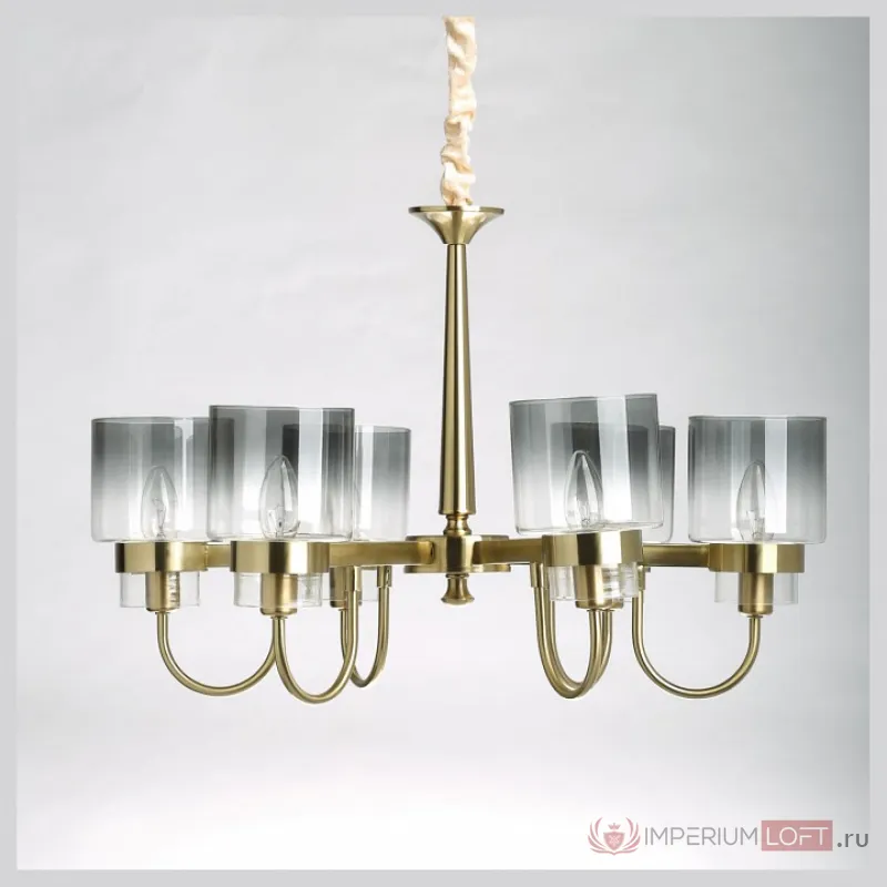 Подвесная люстра MW-Light Элла 18 483014906 Цвет арматуры медь Цвет плафонов серый от ImperiumLoft