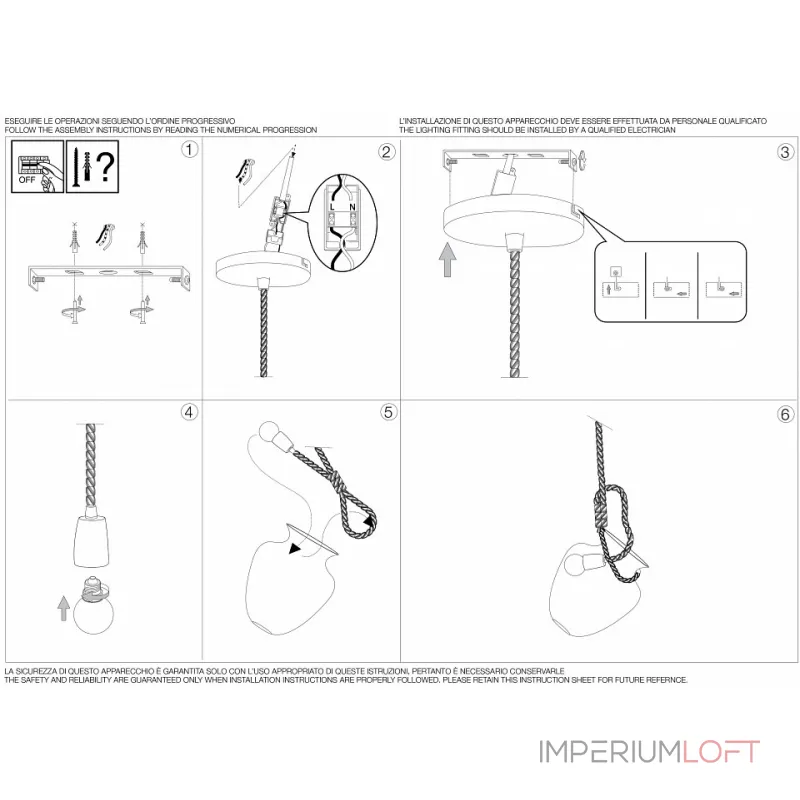 Подвесной светильник Ideal Lux Potty-3 POTTY-3 SP1